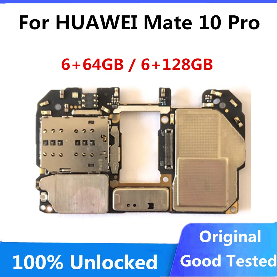 Оригинальная разблокированная материнская плата для HUAWEI MATE 10 PRO 64 Гб 128 ГБ