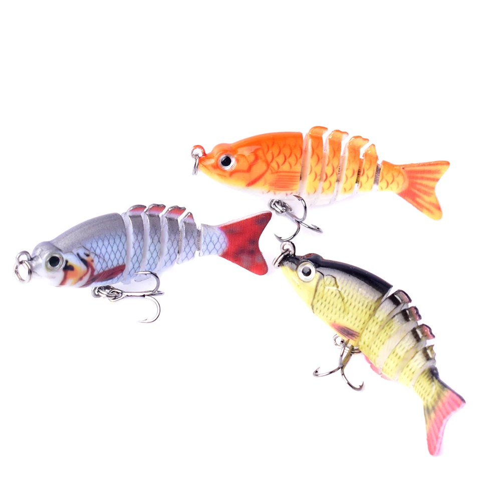 6cm Mini Jointed Swimbait Fishing Lures 4.7g Fish Bait for Bass Crappie  Bluegill