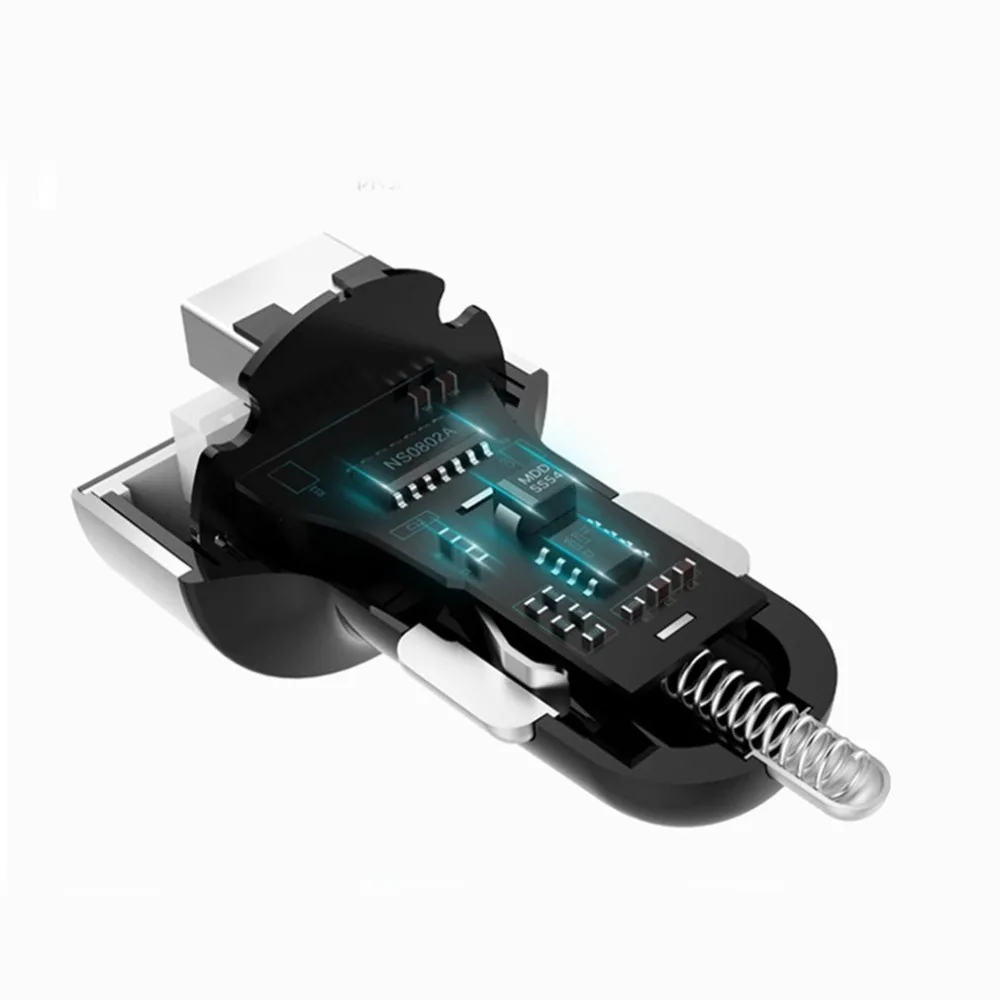 Двойной Переходник USB для зарядки в машине 3.1A цифровой светодиодный дисплей напряжения/тока Автомобильное металлическое зарядное устройство для смартфона/планшета#8