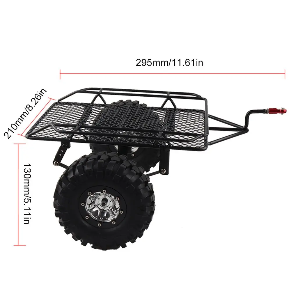 Металлическая Тележка ведро RC моделирование восхождение автомобиля для TRX4 TRX-4 1/10 D90 SCX10 CC01 Комплектующие для самостоятельной сборки с 1,9 металлические колеса