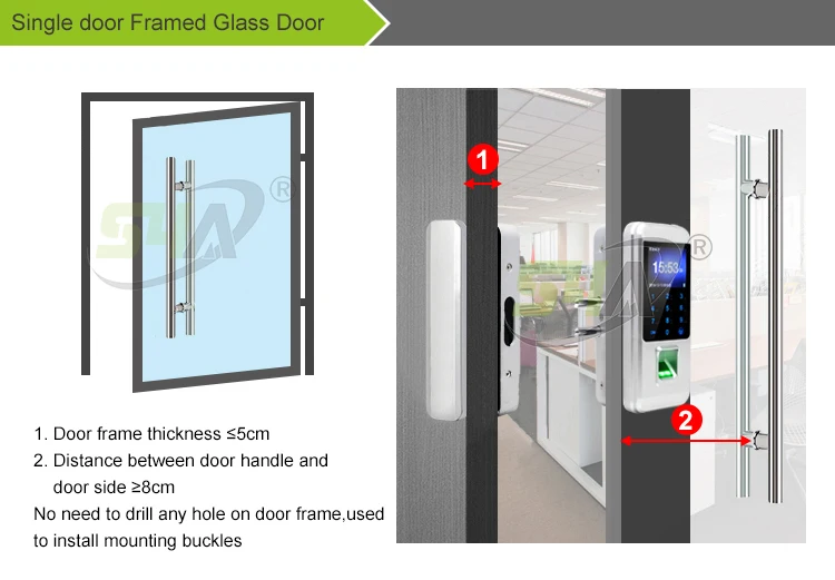 3.Single door Framed Glass Door