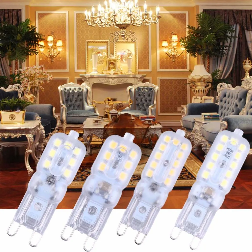 

ICOCO 2017 G9 Led Lamp Light 3W/5W G9 Led Bulb 220V SMD2835 LED G9 Spotlight For Crystal Chandelier Replace Halogen Lamp