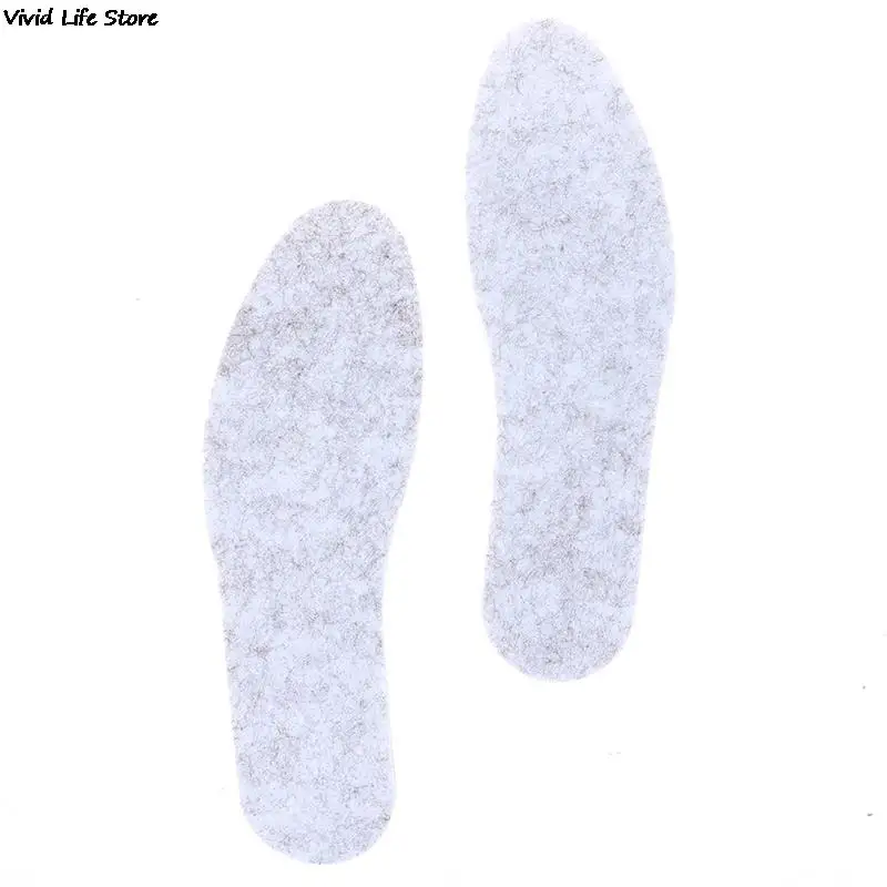 Felt Aluminum Foil Insoles Winter Warm Summer Cool Waterproof Wool Shoe Pads for Men Women Comfortable Insert Soles
