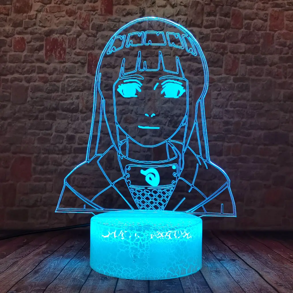 Гиуга Хината фигурки аниме модель 3D иллюзия СВЕТОДИОДНЫЙ Ночник светильник