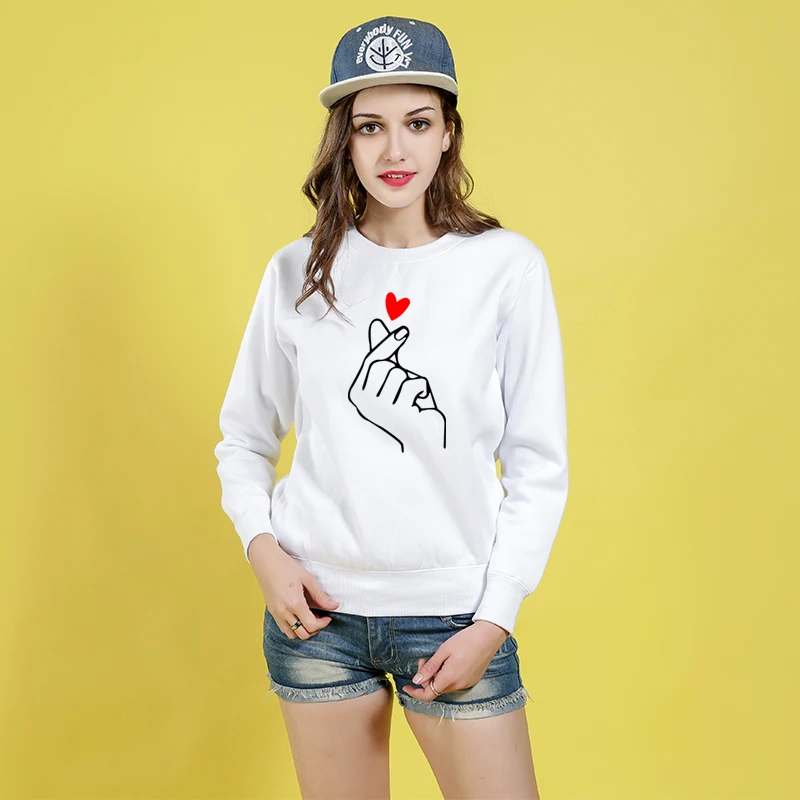 Yo Young New Finger Heart Hoodies Sweatshirts For Women Gesture Of Love Fleece Inside Fashion Warm Hooded Thick Sweatshirt Yo Young New Finger Heart Hoodies Sweatshirts For Women Gesture Of Love Fleece Inside Fashion Warm Hooded Thick Sweatshirt