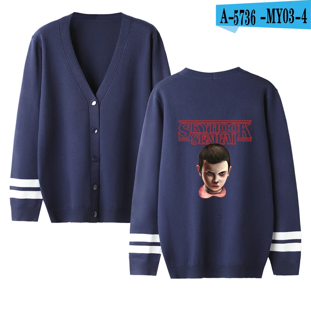 navyblue Свитер для мужчин и женщин с v-образным вырезом и длинным рукавом вязаный свитер кардиган свитер осень высокого качества теплый свитер унисекс - Цвет: navyblue