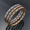 Delicate Hollow Roman Numeral Bracelets & Bangles Titanium Steel Bangle Fine Jewelry For Women Jewelry Pulseiras Top Quality 3