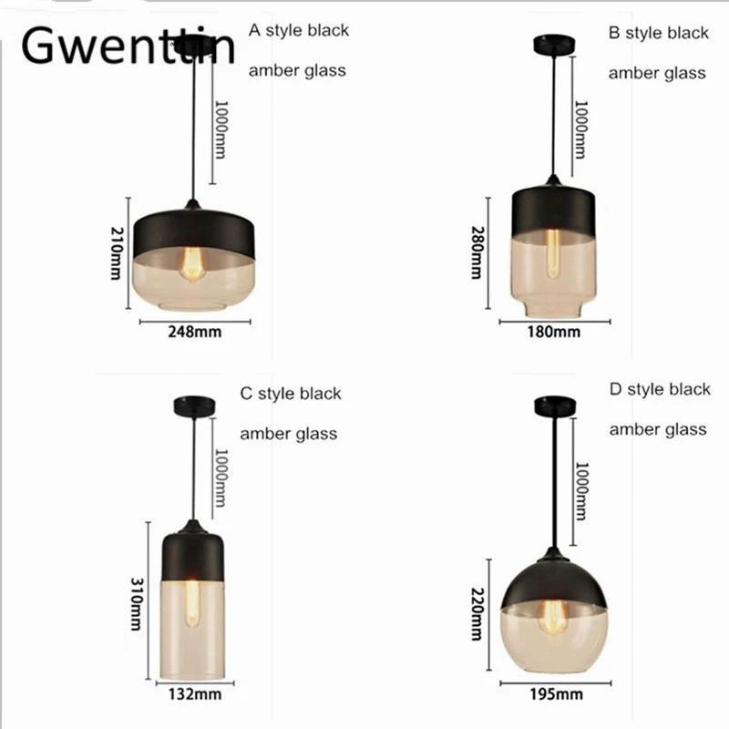 Современные стеклянные подвесные светильники, Led, скандинавский Лофт, промышленный декор, подвесной светильник для кухни, спальни, домашнего освещения, светильники