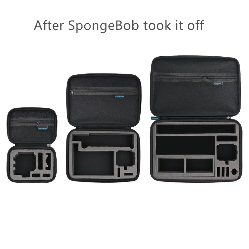Portable Carry Storage Bag Protective Case EVA Box 3 Size Handbag For GoPro Hero 7 6 5 4 Xiaomi YI Sjcam Accessories Camera Bag (13)