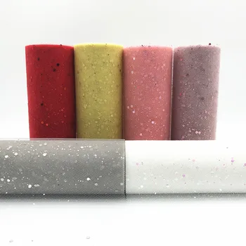 

10 Yards 15cm Glitter Sequin Tulle Roll Tutu Fabric Wedding Decoration Organza Laser Crafts Baby Shower Birthday Party Supplies