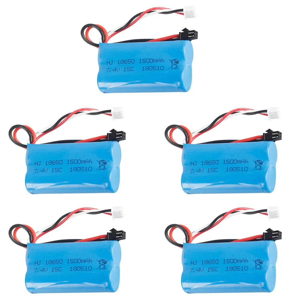 Lipo батарея 7 4 V 1500mAh 18650 T вилка для YDI U12A Syma S033g Q1 TK H101 Rc игрушки лодки автомобили