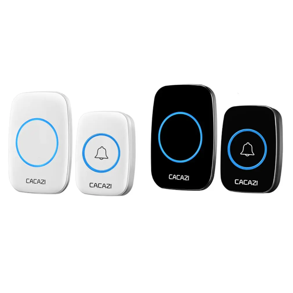 Self-powered Wireless Doorbell Smart Cordless Door Bell NO Charging Waterproof 300M 38 Melodies for Warehouses Home Office