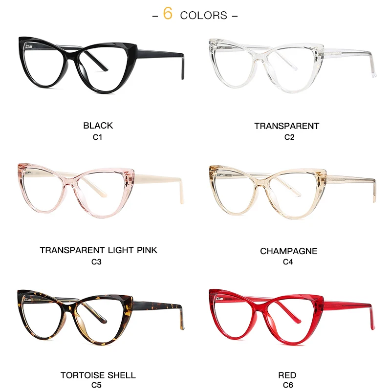 Gmei Optical Transparent Clear Glasses Frame Cat Eye Eyeglasses Frames Women Fashion Prescription Spectacles 2003 eyeglasses frames eyewear frames women glasses fashion eyeglasses