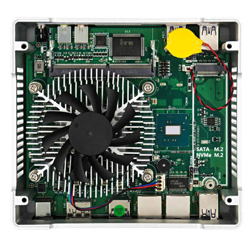 Kingdel Mini PC Core i7 7820HK i5 7300HQ 16GB DDR4 512GB M.2 Sata Tiny Computer NUC 4K HTPC with Cooling FAN DP HDMI Windows 10