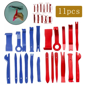 

11Pcs Plastic Portable Auto Car Radio Panel Trim Removable Tool Car Interior Trim Wedge Mounting Lever DIY Tool Sets