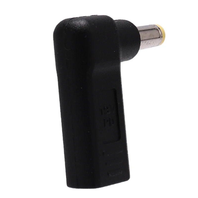 USB 3,1 type C USB-C в DC 19V 5,5x1,7mm адаптер PD эмулятор триггер 90 градусов под углом для ноутбука