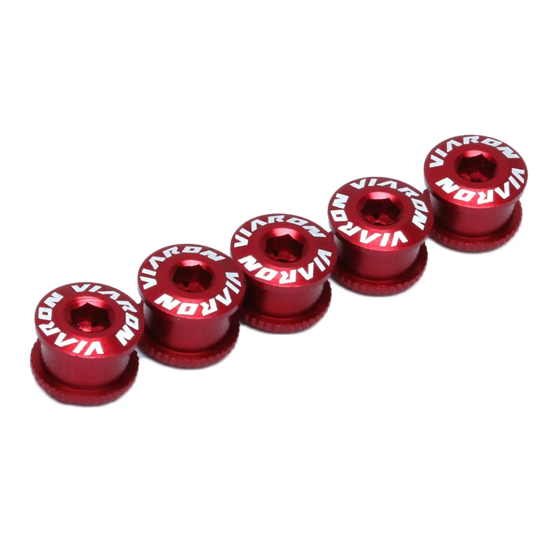 5pcs Chainring Screw Bicycle DIY Parts Rust Proof Aluminum Alloy Mountain Cycling Chainwheel