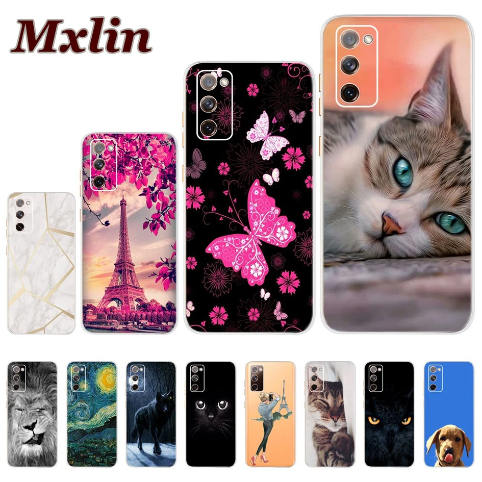 For Samsung Galaxy FE 5G Case Cute Cartoon Cat Slim Back Cover Coque for Samsung S20 Fan S20Lite S 20 FE Phone Case & Covers| - AliExpress
