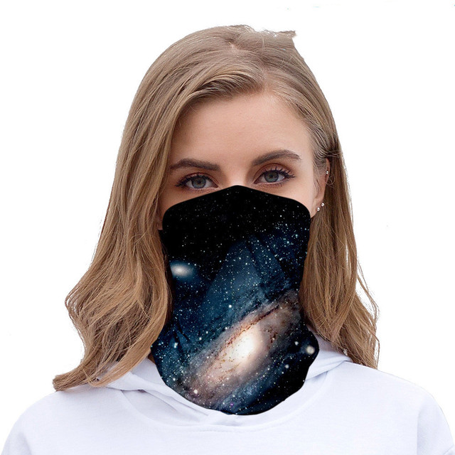 stars color seamless headscarves for men and women with ice silk sunscreen bib mask multi-functional sports magic headscarve