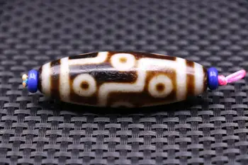 

Magic Power Tibetan Old Agate 9 Eye Large King dZi Bead Amulet Fengshui Best $$$