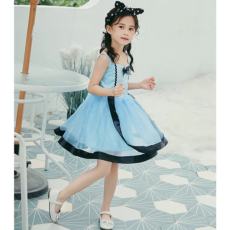 

Baby Girl Cinderella Dress Toddler Cartoon Princess Prom Dress Sling Frock Halloween Party Girls Costume 6M 12M Summer Blue Sets