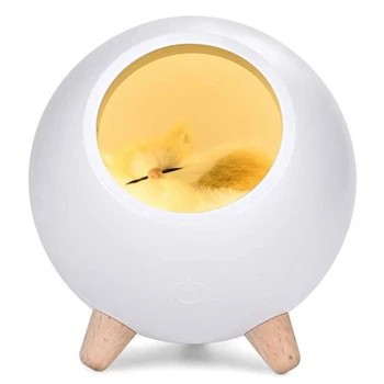 

Bluetooth Speaker Bedroom Night Light Cat House Press Dimming LED Kids Bedside Sleep Light Birthday Gifts
