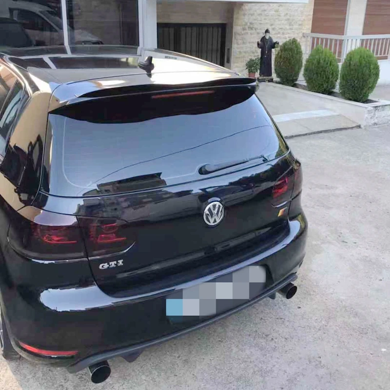 Спойлер для Volkswagen GOLF MK6 GTI 2010 2013 6 качественный спойлер из ABS материала заднее крыло