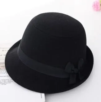 SHALUOTAOTAO Панама женская шапка Тренд Осень Зима Мода лук Fedoras элегантные индивидуальные бренды Sombrero для отдыха вечерние шляпа новинка - Цвет: Black