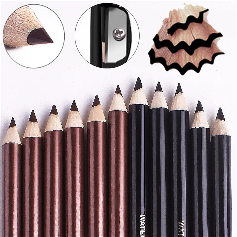 

Eyebrow Eyeliner Pencil with Sharpener Natural Enhancer Tint Makeup Waterproof Lasting Black Dark Coffee Eyebrow Pen Cosmetic