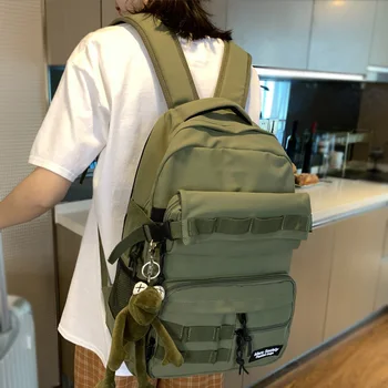 

LENLEI Nylon Women Backpack Unisex Multi-pocket Removable Travel Backpacks Senior School Bag Mochilas Large Capacity Waterproof