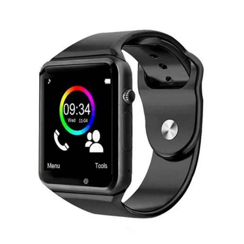 A1 Bluetooth Смарт часы Сенсорный экран браслет с камерой поддержка SIM TF карты Шаг анализ Сидячий напоминание Спорт шаг