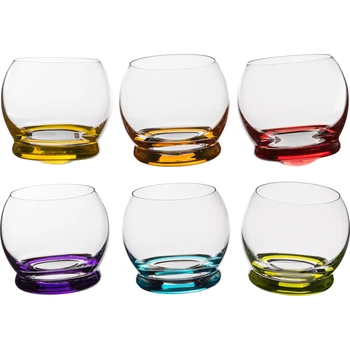 

Set of 6 glasses Crazy 390 ml. Height = 9 cm.