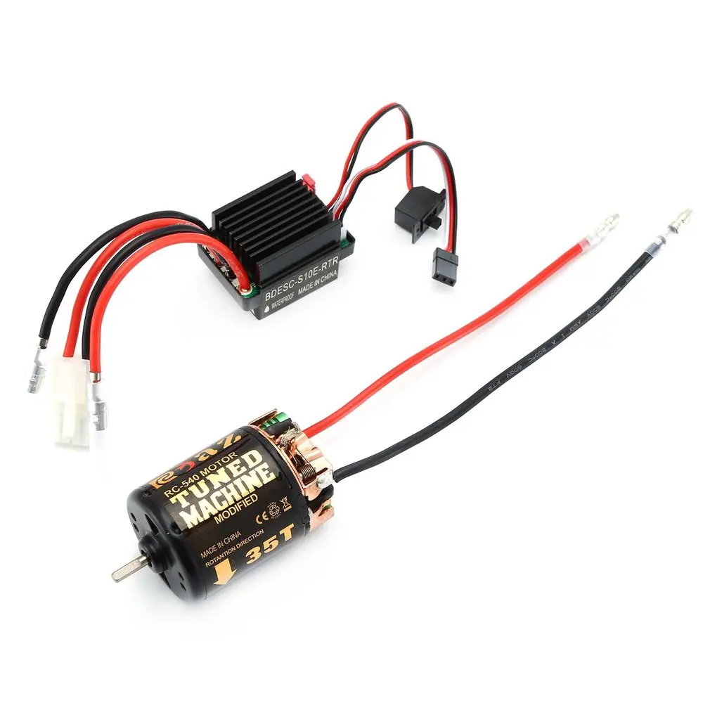 Rc 540 35T 45T 55T бесщеточный двигатель с WP-1060-RTR 60A водонепроницаемый ESC для RC автомобиля