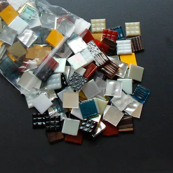 

160PCS 2cmX2cm Square Glass Mirror Mosaic Tiles for DIY Crafts Supplier Making Tiles Home Decoration Handmade Materials