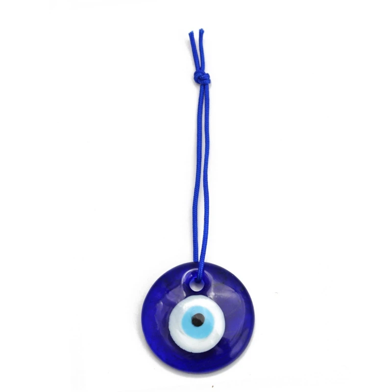 Evil Eye Pendant Decoration Turkish Greek Evil Eye Charm Pendant Lamp Work Glass Car Home Amulet Jewelry Accessories