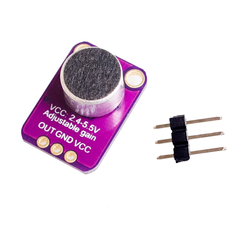 GY-MAX4466 Electret микрофонный модуль усилителя MAX4466 с регулируемым коэффициентом