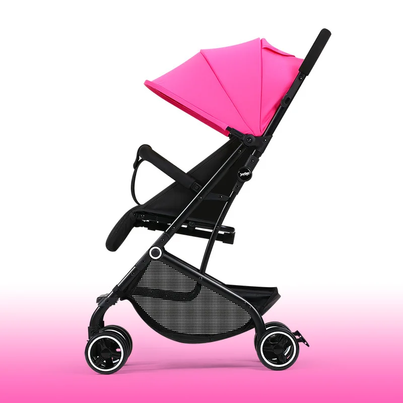 Pink 5,5 кг Высокая Ландшафтная детская коляска легкая детская коляска s складная переносная четырехколесная коляска детская коляска розовая коляска - Цвет: Pink
