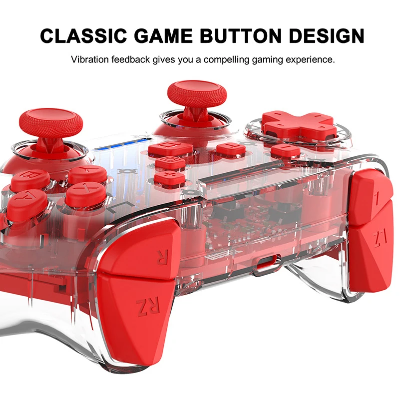 Беспроводной геймпад Bluetooth консоль для контроллера Nintendo Switch Pro 600 мАч 6 осевой