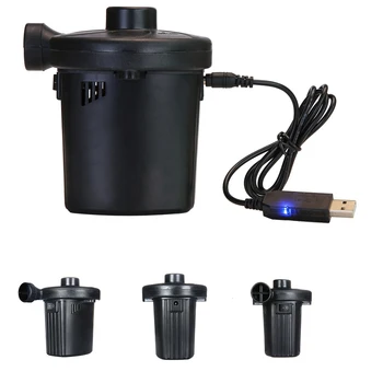 

Electric Quick Fill Compressor Deflate Car USB Charging Inflator Portable Home Air Pump With Nozzle Practical For Boat Durable