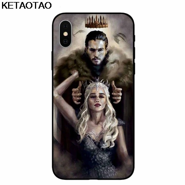 Чехол для телефона KETAOTAO Game Thrones Daenerys Dragon Jon Snow tyrion s для iphone 8 Plus X XS XR 11 Pro Чехол из мягкого ТПУ резины и силикона - Цвет: Лаванда