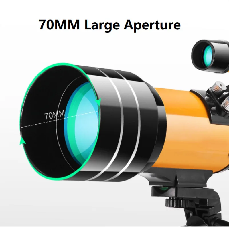US $54.21 Luxun 30070 Professional Zoom Astronomical Telescope Upright Image Stargazing Refractive Deep Space Monocular Telescope Gifts