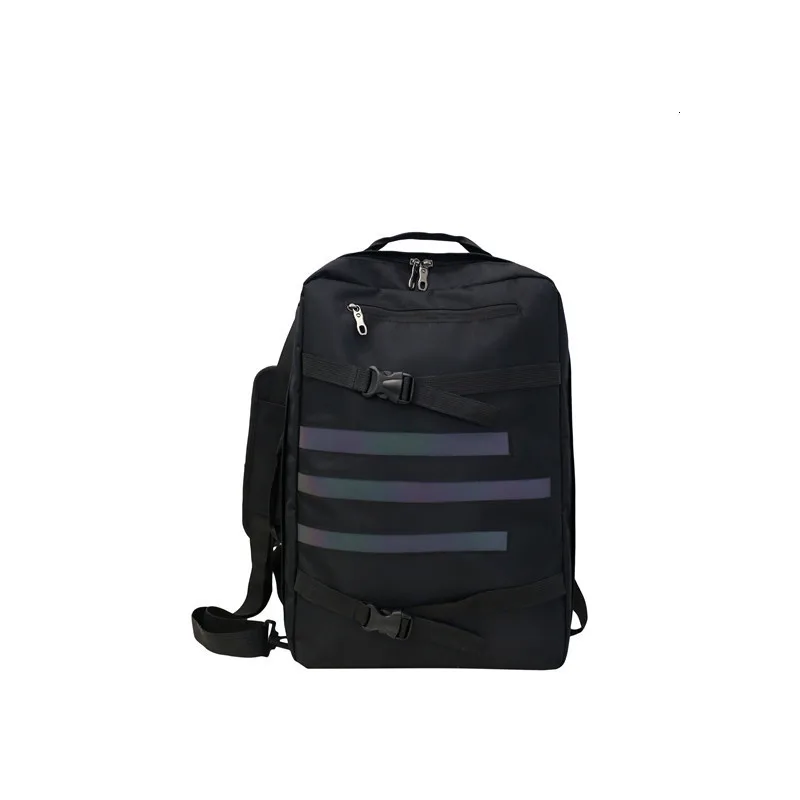 

Tide brand reflective shoulders men and women bag anti-sleek minimalist large capacity canvas personality student backpack