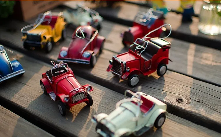 brinquedos retro car furnishing articles handwork creative home iron sheet car model Beetle car interiors juguetes scale models