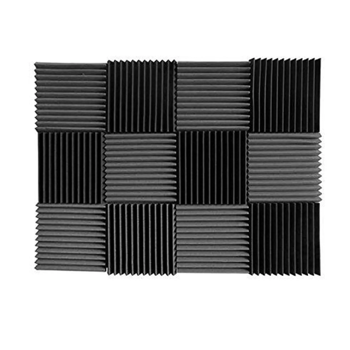 12 шт./компл. 300x300x33 мм Звукоизоляционная пена акустическая пена для обработки звука студия поглощения Плитки полиуретановой пены