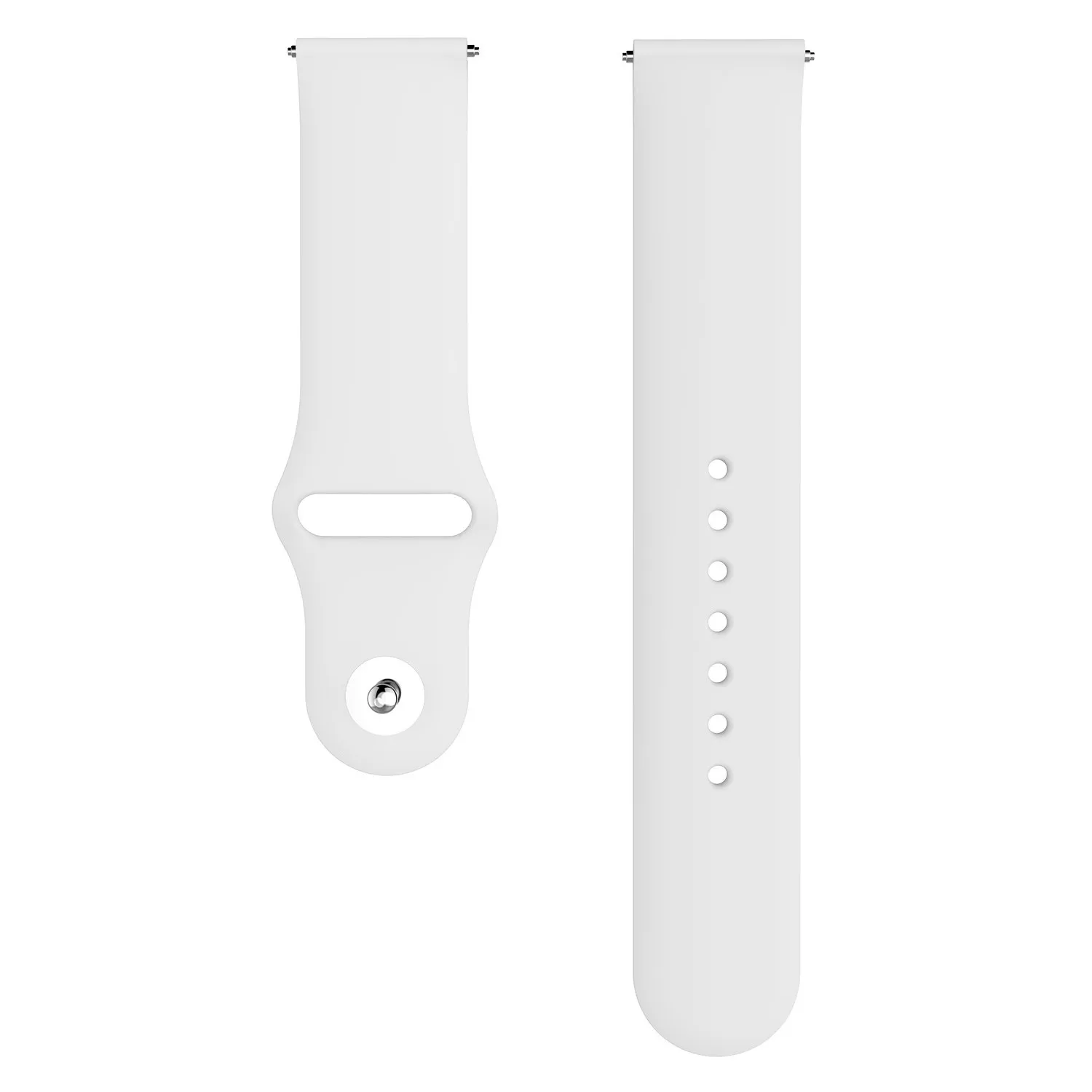 Gear S3 ремешок для samsung Galaxy watch 46 мм 42 мм/Active S2/спортивный мягкий силиконовый браслет Amazfit ремешок Bip 20 мм 22 мм ремешок для часов - Цвет ремешка: White