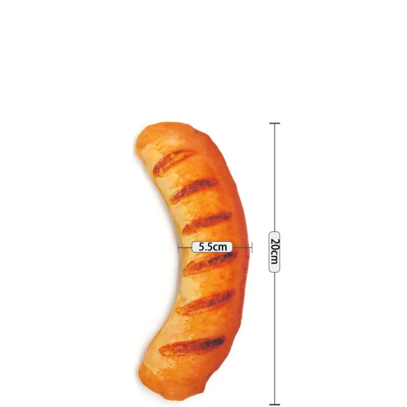 Sausage Забавный симулятор игрушки для собак для маленьких укус собаки устойчивый пискливый щенок игрушка для кошек жевательные игрушки для собак товары для домашних животных - Цвет: Sausage