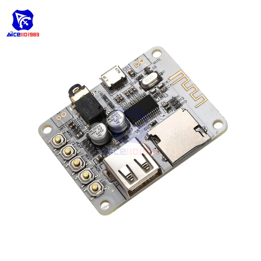Diymore расширение Bluetooth плата для воспроизведения аудио ресивера с USB TF слотом карты
