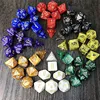 7Pcs/set Digital Dice Game Polyhedral Multi Sided Acrylic Dice Colorful Accessories for Board Game ► Photo 2/6