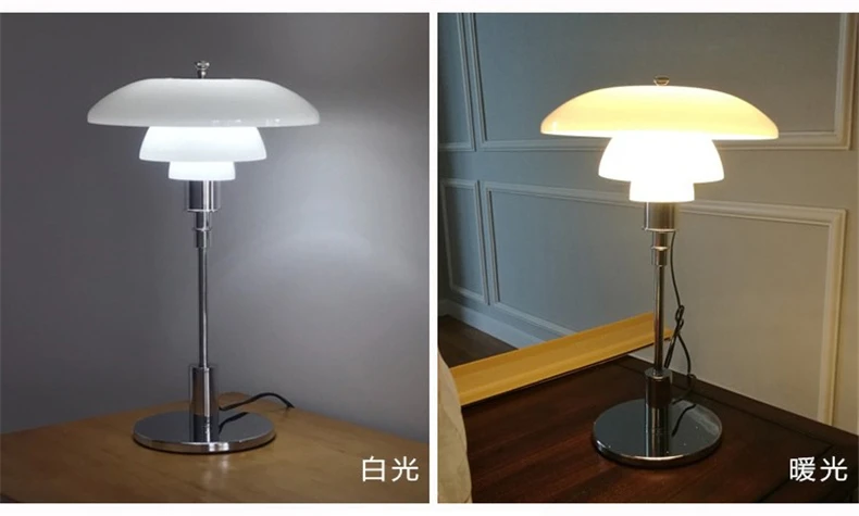 Роскошные современные светодиодные стеклянные настольные лампы для спальни прикроватные гостиной офисный домашний декор дома тафламп настольные лампы для чтения