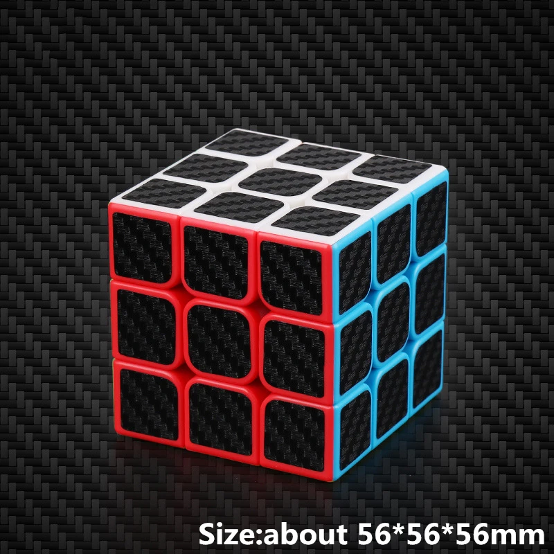 2x2 3x3x3 4x4x4 5x5x5 магические кубики из углеродного волокна наклейка Скорость Cubo Magico Развивающие головоломки куб подарок для игры игрушки для детей